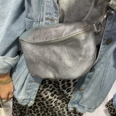 Bauchtasche | Silver metallic