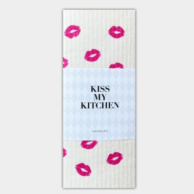 Schwammtuch | Kiss my Kitchen | Kiss | white pink