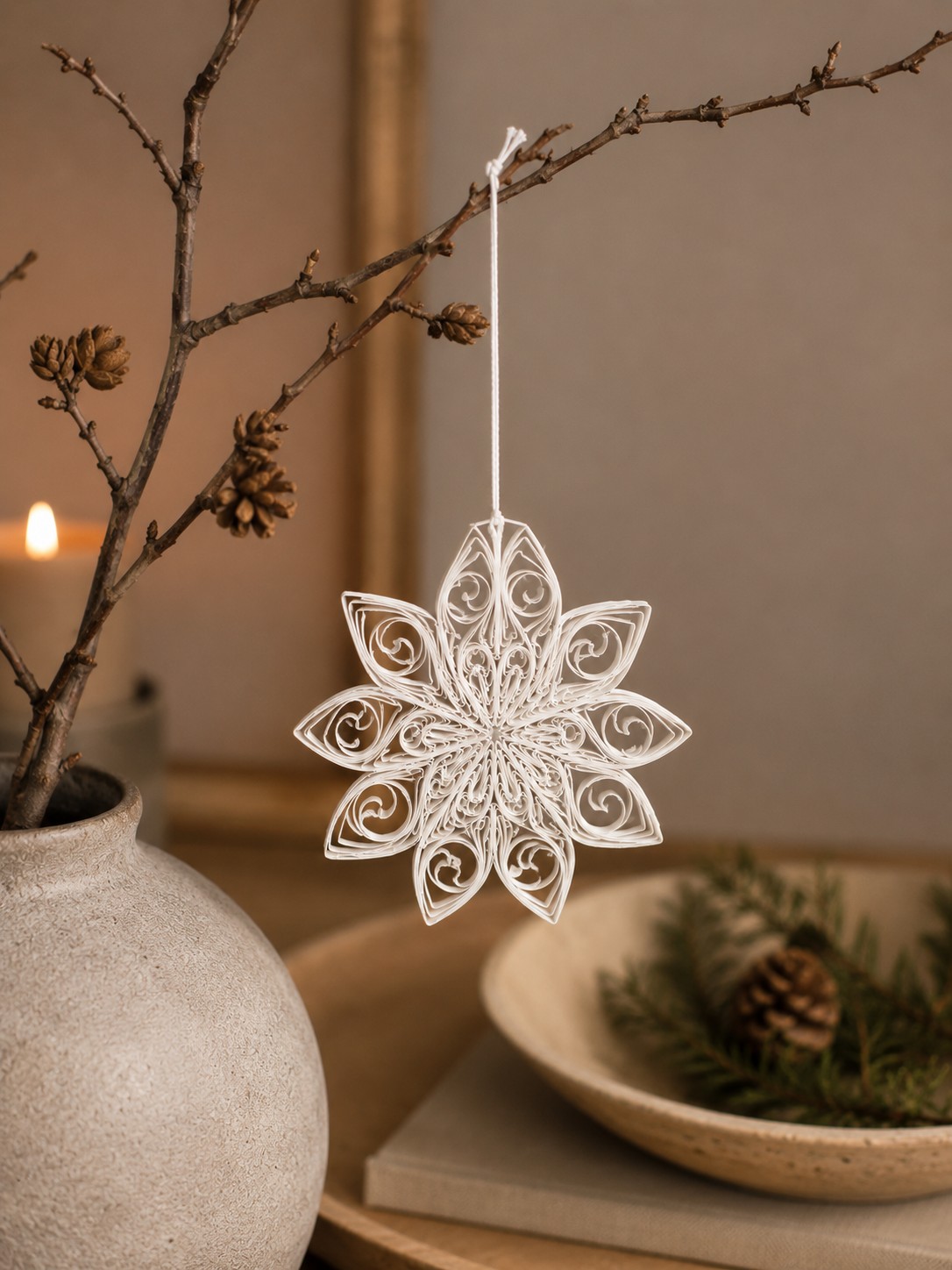 Weihnachtsanhänger | Nordic white | Papier