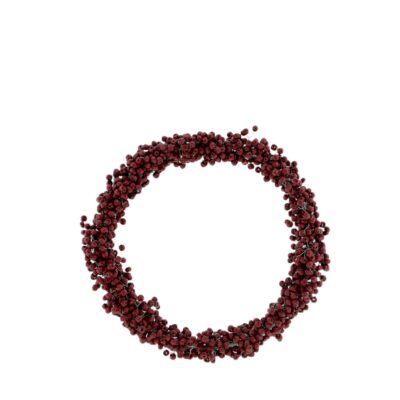 Perlenkranz  | Burgund | 23cm
