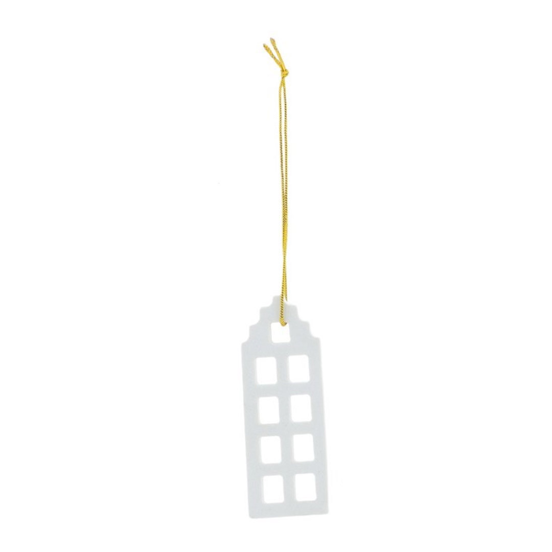 Anhänger Haus 3 | Weiß | 7cm