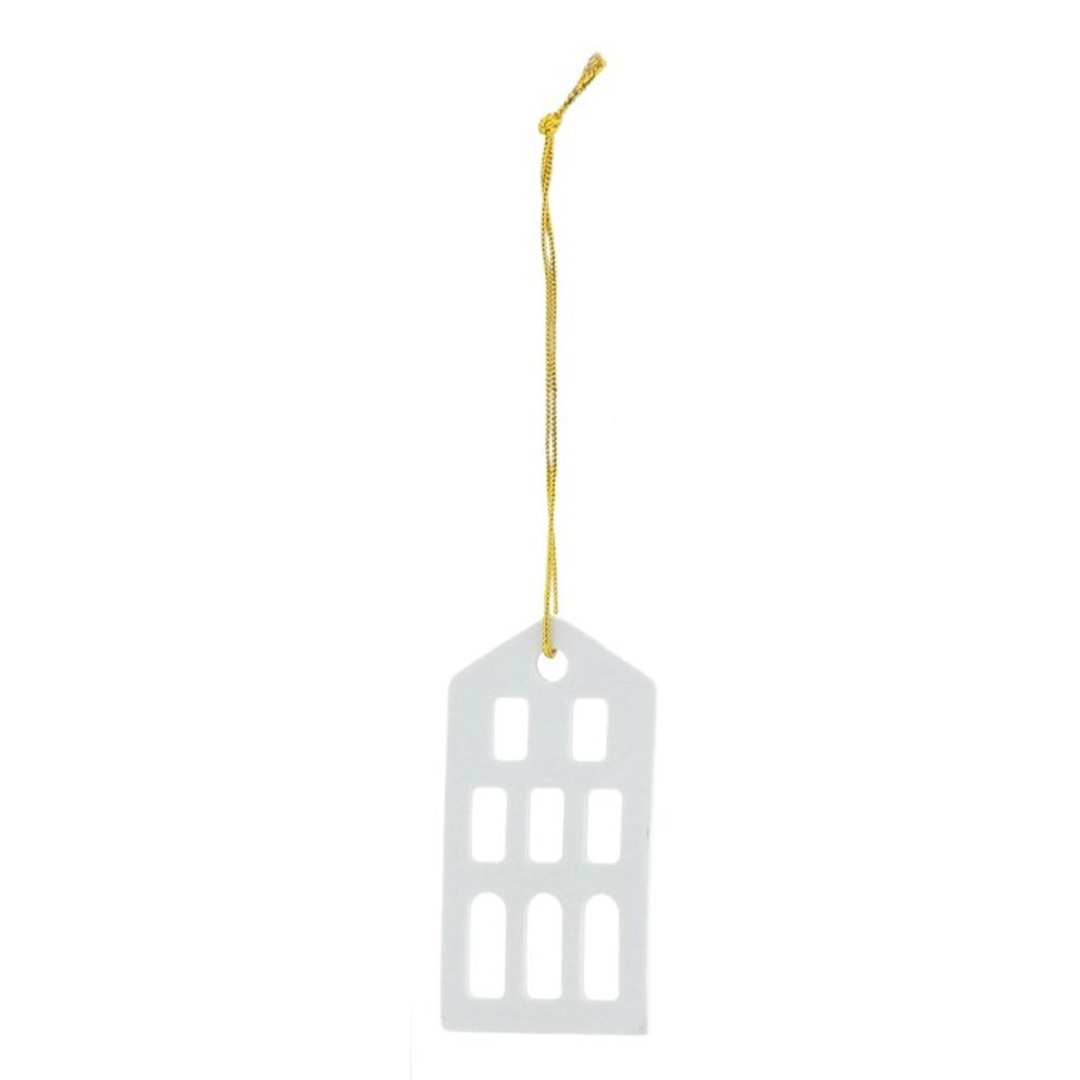 Anhänger Haus 1 | Weiß | 7cm