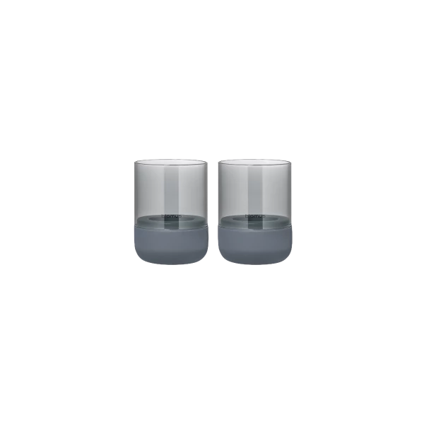 Windlicht CALMA 2er-Set | Steel Gray & Smoke | XS | blomus – Bild 2