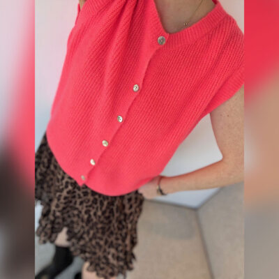 Alpaka Weste | Coral