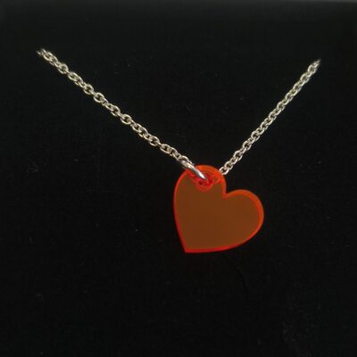 Kette Heart | Neon Coral | SILBER
