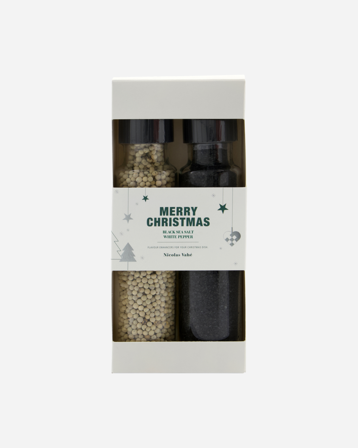 Nicolas Vahé Geschenkbox | Schwarzes Meersalz & weißer Pfeffer | Weihnachten