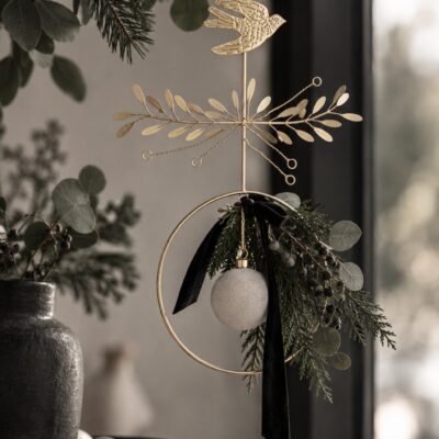 House Doctor Weihnachts-Mobile | Messing mit Vogel
