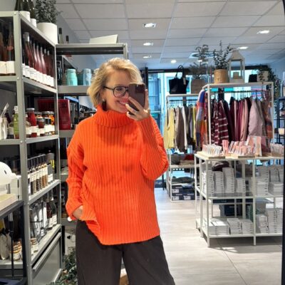 Rollkragenpullover Amber | Orange