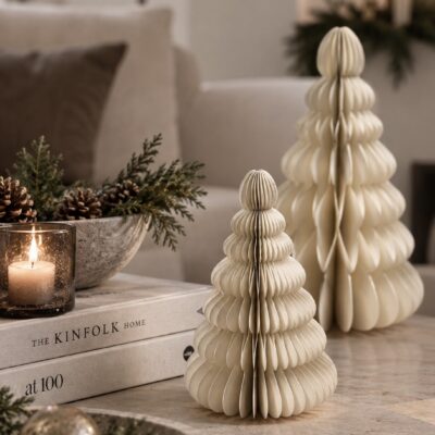 Papierbaum SNOWY | Weiss | 20cm