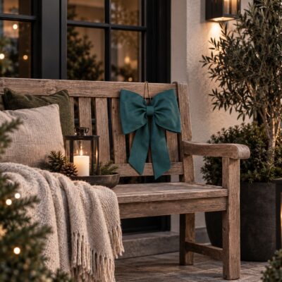 Weihnachtsschleife | Tannengrün | wetterfest