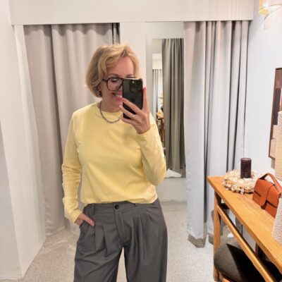 T-Shirt | Butter Yellow | Langarm