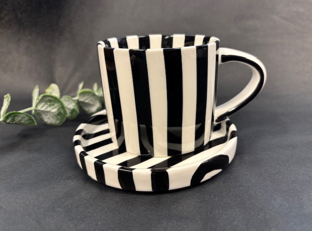 Tasse Luma | Schwarz-weiß