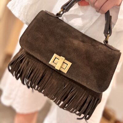 Handtasche mit Fransen | braun | Boho-/Westernstyle