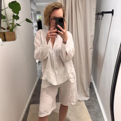 Leinen Shorts | White