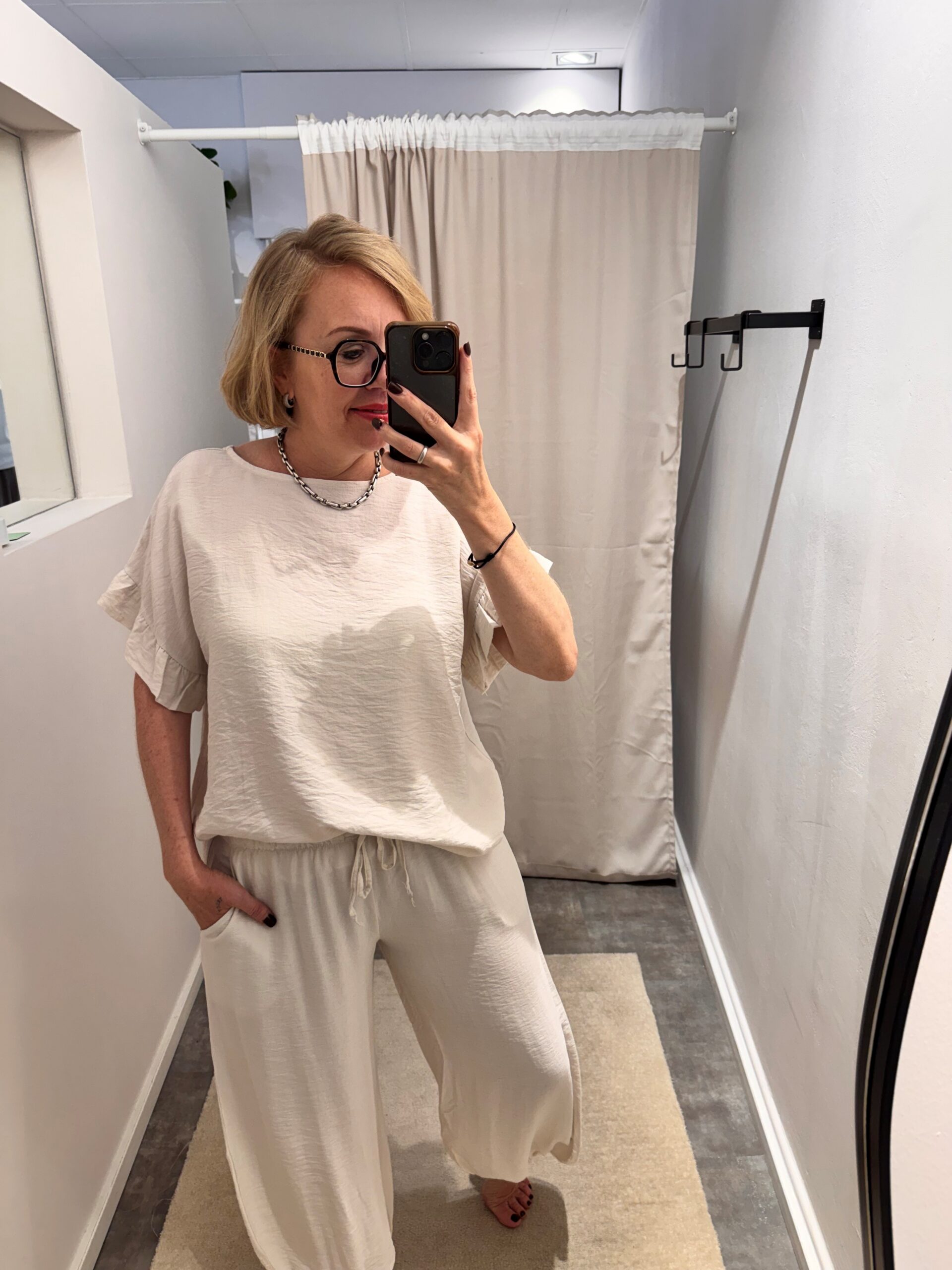 Shirt-Bluse | Beige – Bild 2