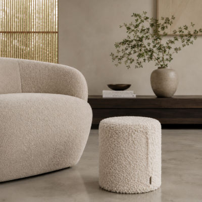 Blomus TEDDY Hocker Light Beige | Beiger Design-Hocker