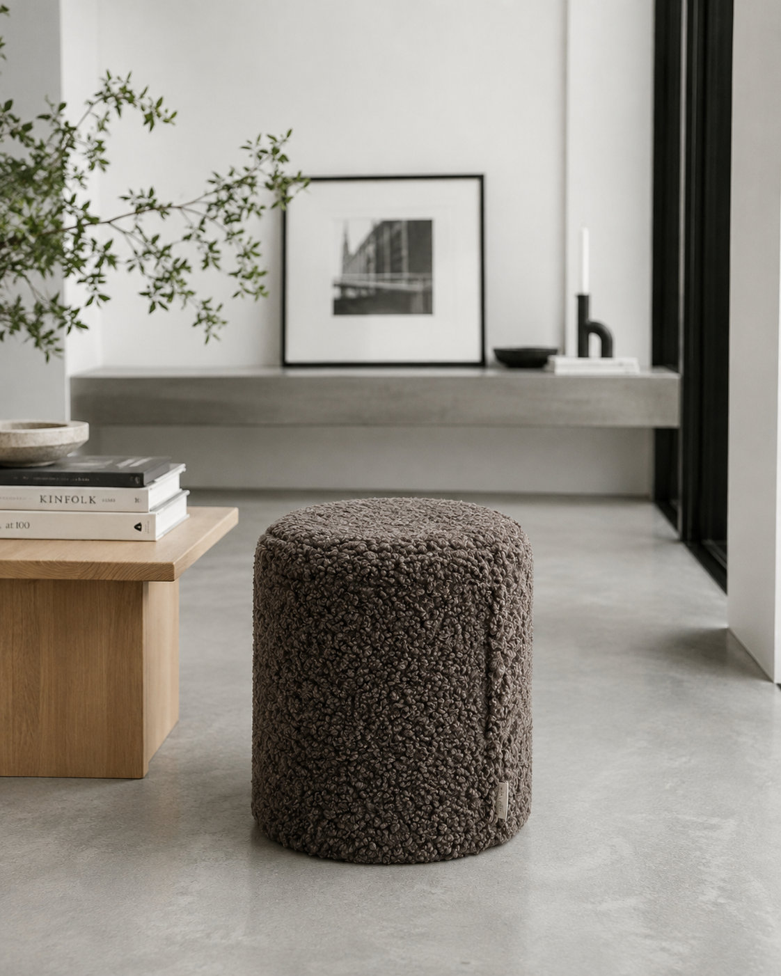 Blomus TEDDY Hocker Espresso | Brauner Design-Hocker