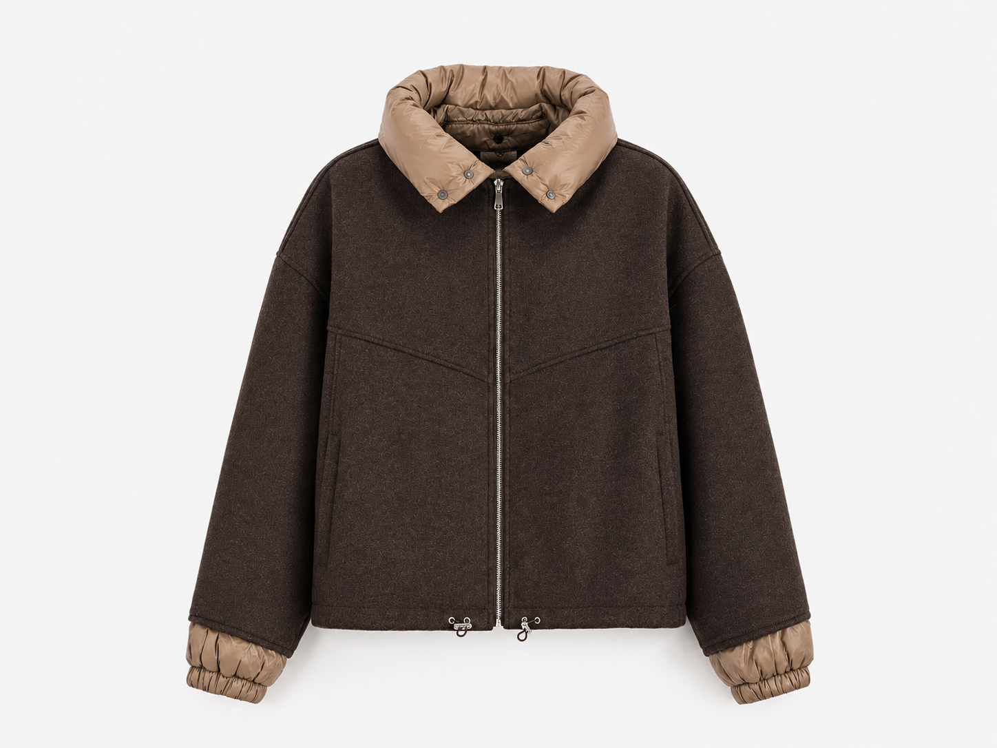 Oversize Herbstjacke | Braun
