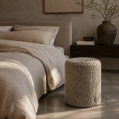Blomus TEDDY Hocker Taupe | Design-Hocker