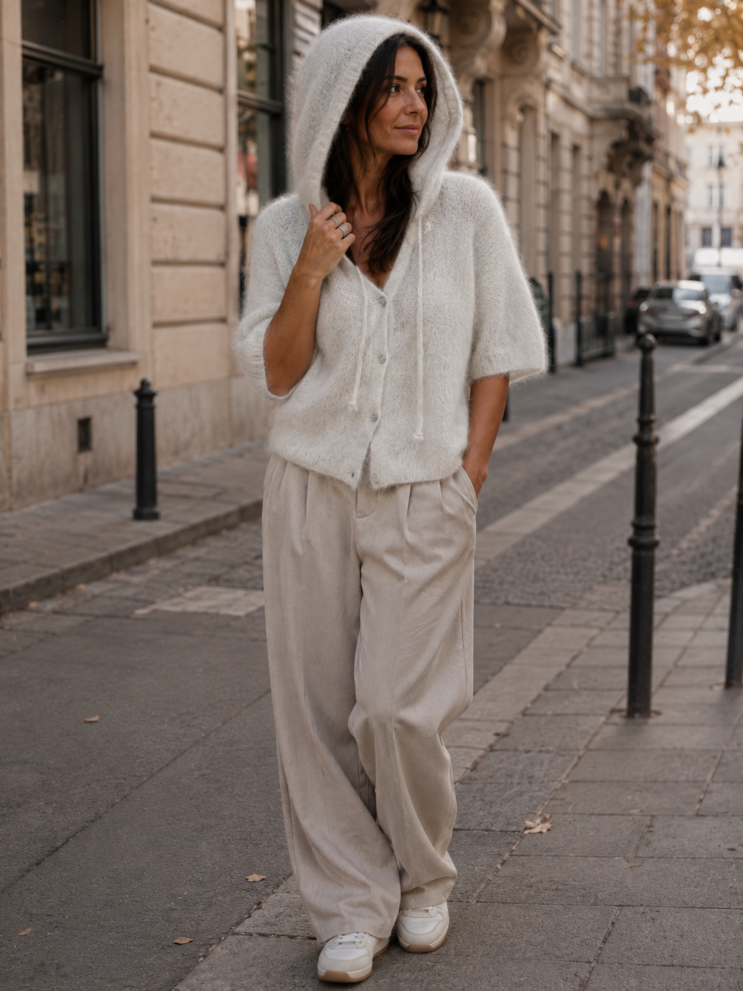 Mohair Hoodie Cardigan | Fall Edition | Beige