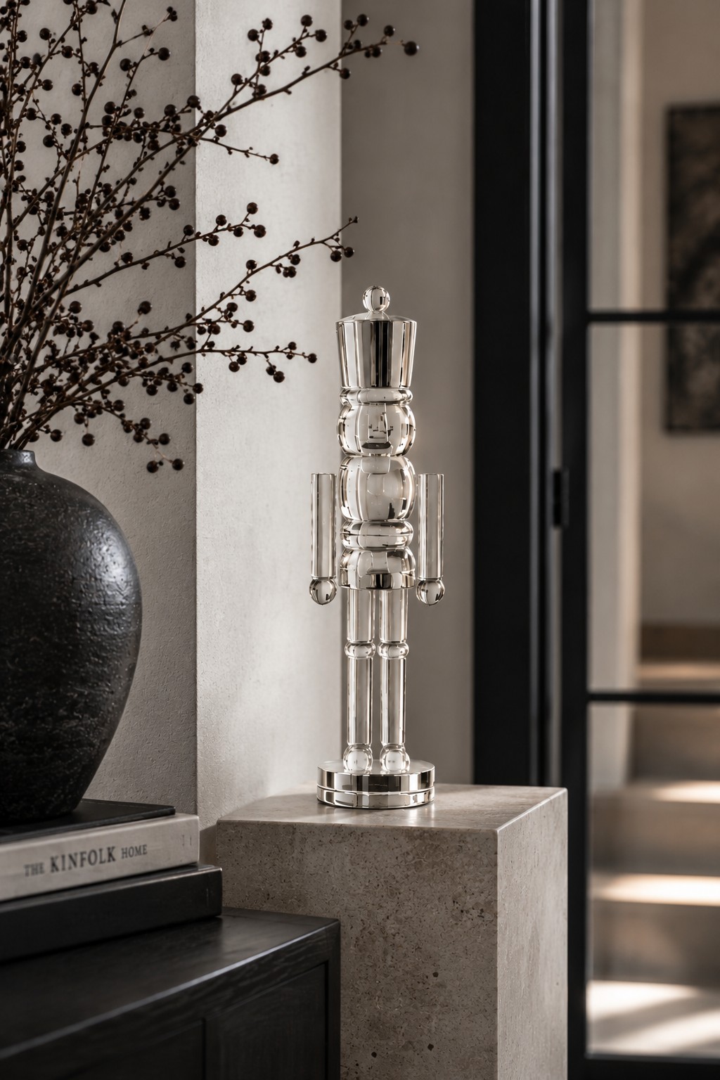 Nussknacker aus Glas | H32cm | Klar