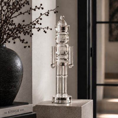 Nussknacker aus Glas | H32cm | Klar