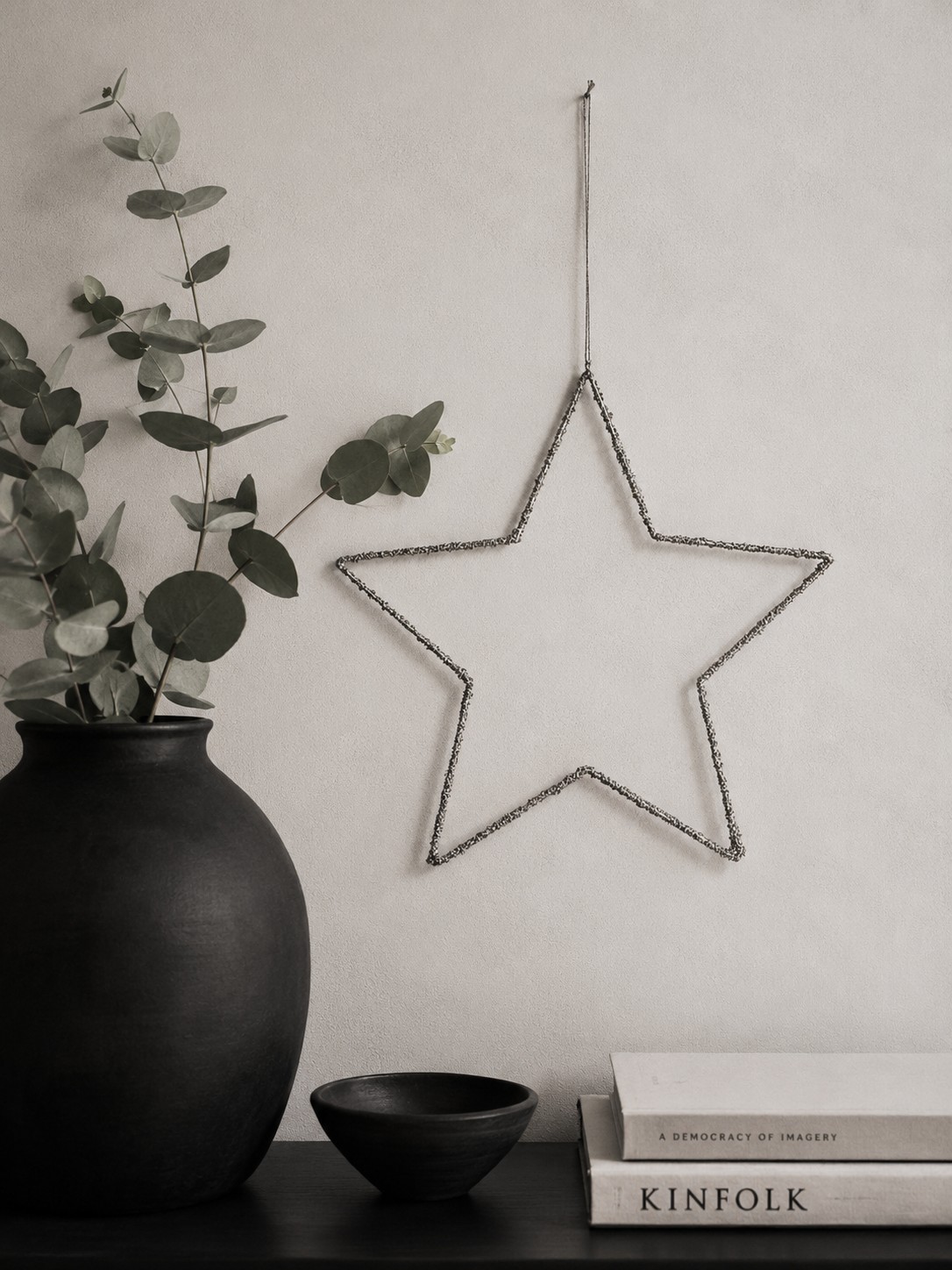 Glitzerstern Tinek | Silber | Ø30cm