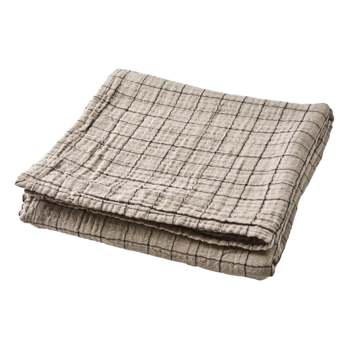 ELSA Tischdecke Beige Schwarz von Affari of Sweden