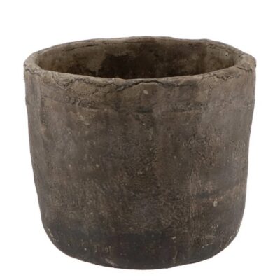 Iron Stone Grey Pots dekoriert mit grünen Pflanzen