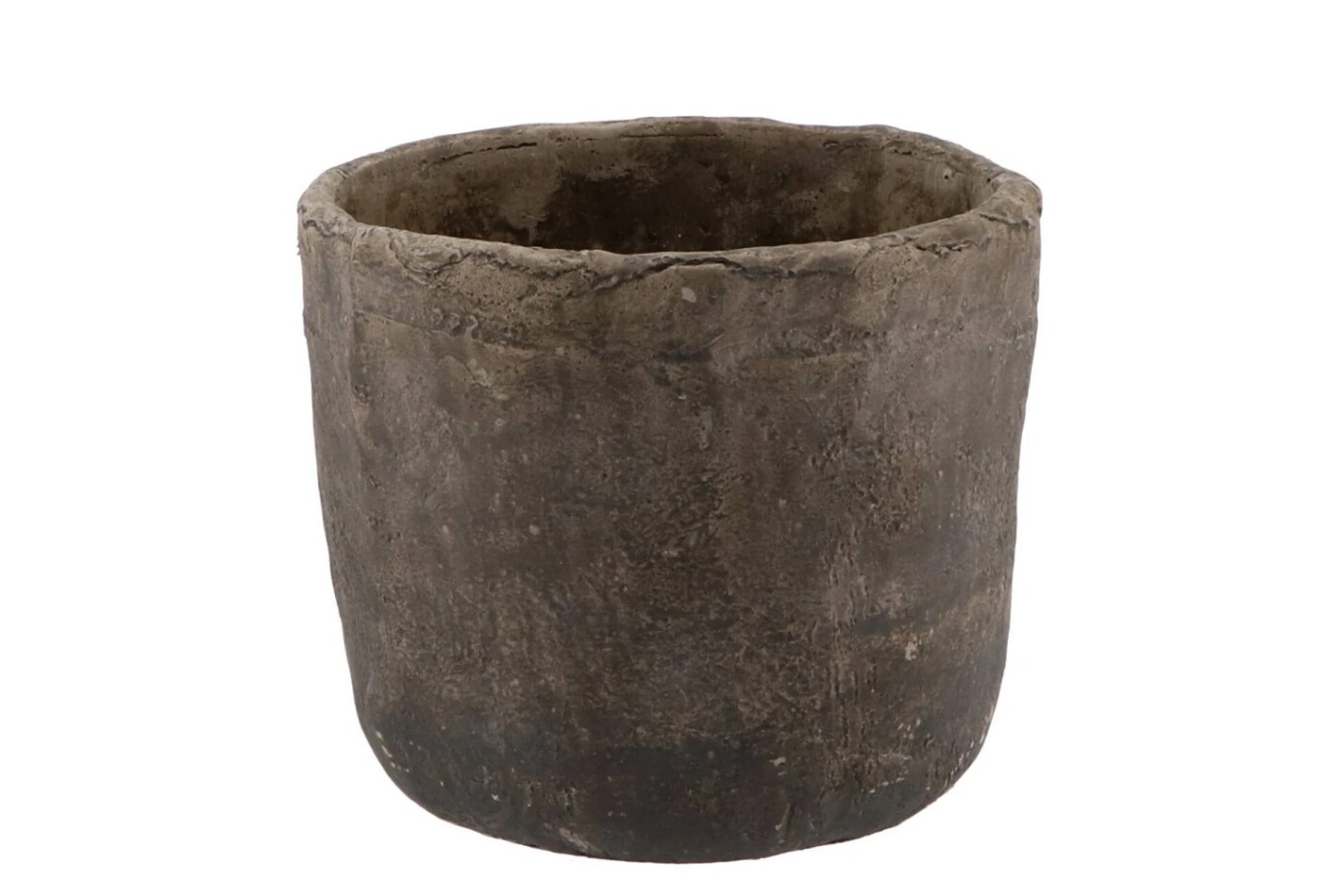 Iron Stone Grey Pots dekoriert mit grünen Pflanzen