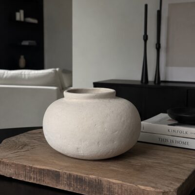 Vase NORD | Japandi Pappmaché Beige
