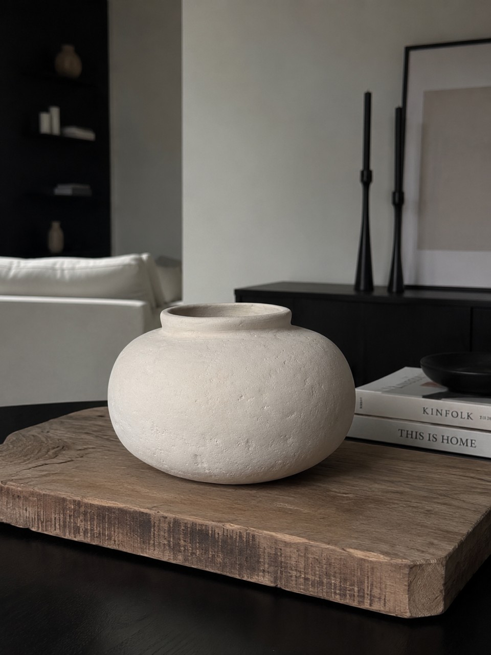 Vase NORD | Japandi Pappmaché Beige