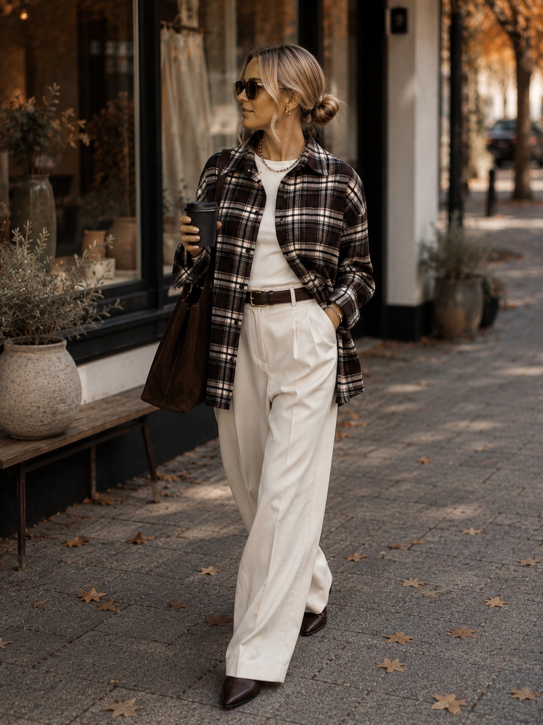 Karo-Hemd im Oversized Look
