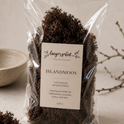 Konserviertes Islandmoos | 120 g | Braun