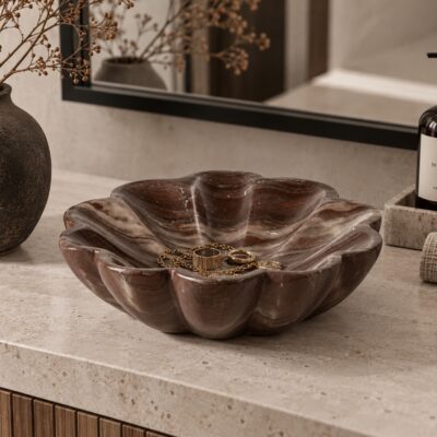 Marmor Bowl | Darkbrown | Ø15cm