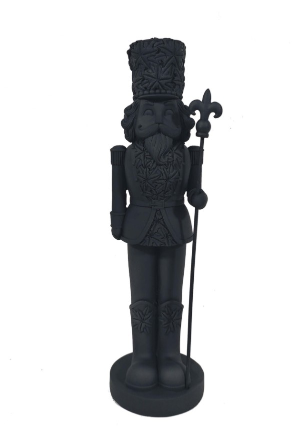 Nussknacker 30 cm – Matt-Schwarz