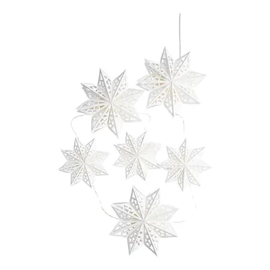Papier-LED-Sternenkette | 16 x 126 cm | Piffany Copenhagen | Vanilla