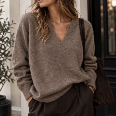 Strickpullover Liv | Taupe
