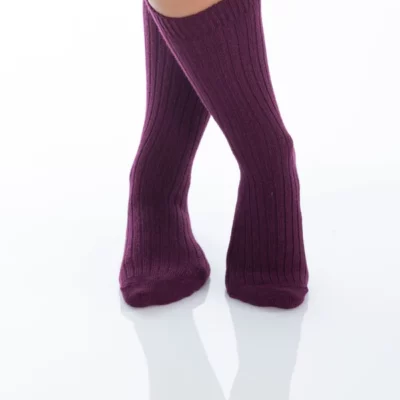 Kaschmirsocken Marie – Burgund