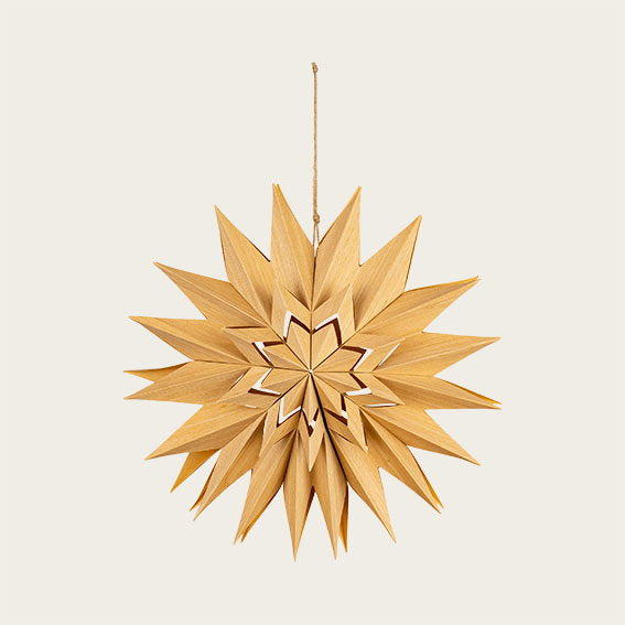 Papierstern Beige – Ø 30 cm – Bild 2