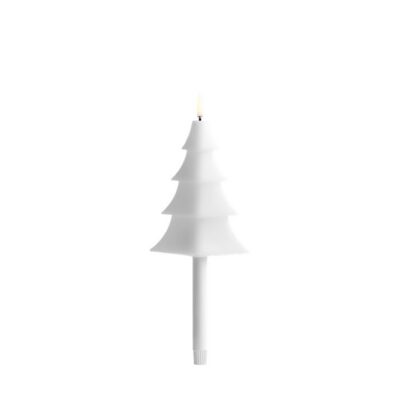 Uyuni LED Mini Taper Tree Candle | Nordic White