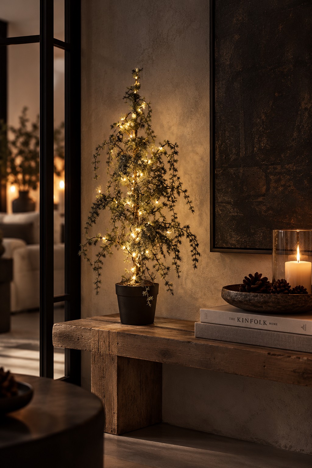 LED-Weihnachtsbaum Cedrus S – Grün